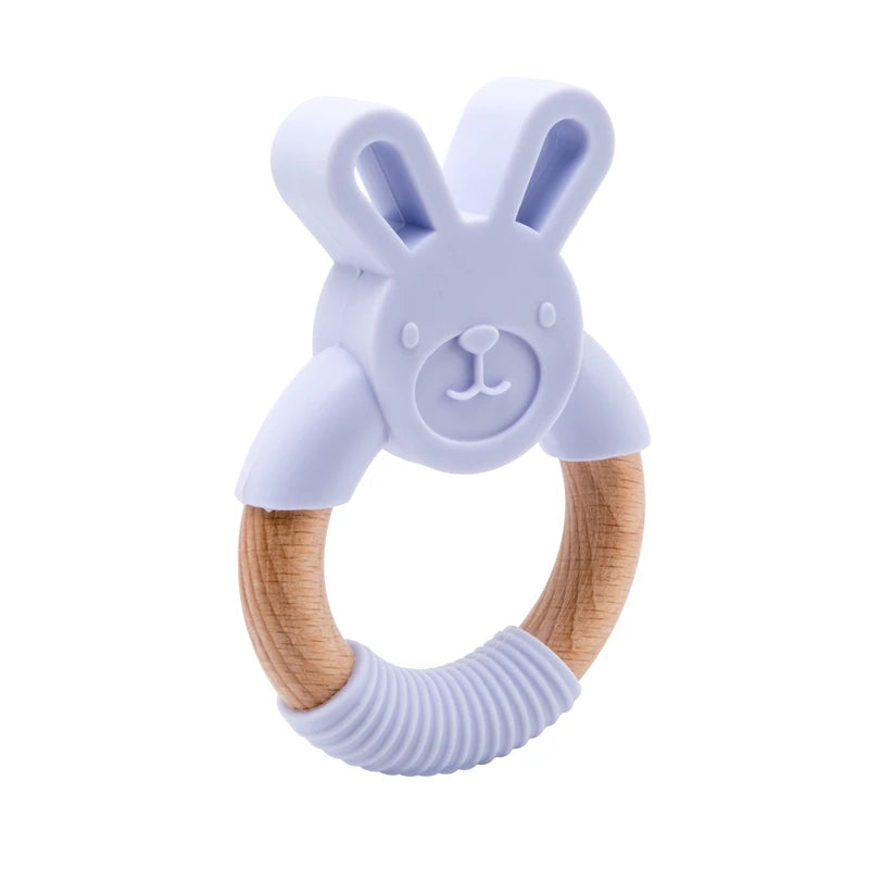 Baby Fox Wooden Teether – Safe & Natural Teething Ring