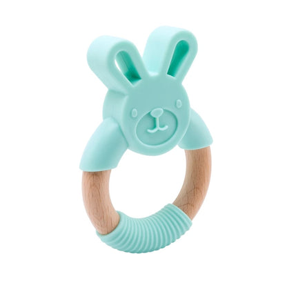 Baby Fox Wooden Teether – Safe & Natural Teething Ring