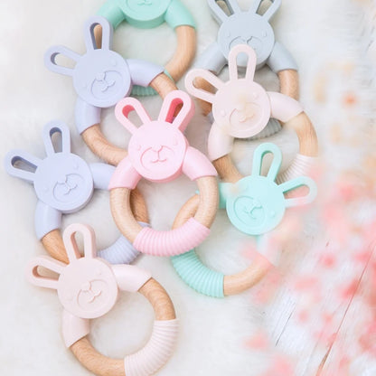 Baby Fox Wooden Teether – Safe & Natural Teething Ring