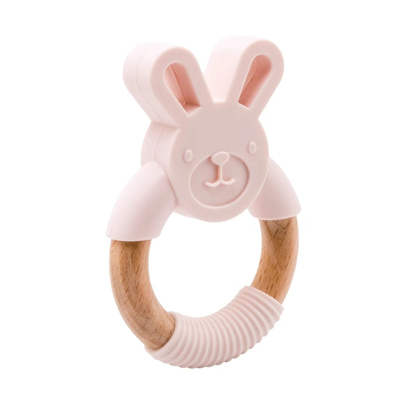 Baby Fox Wooden Teether – Safe & Natural Teething Ring