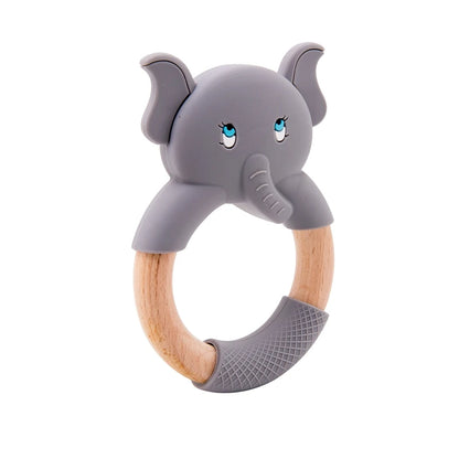 Baby Fox Wooden Teether – Safe & Natural Teething Ring