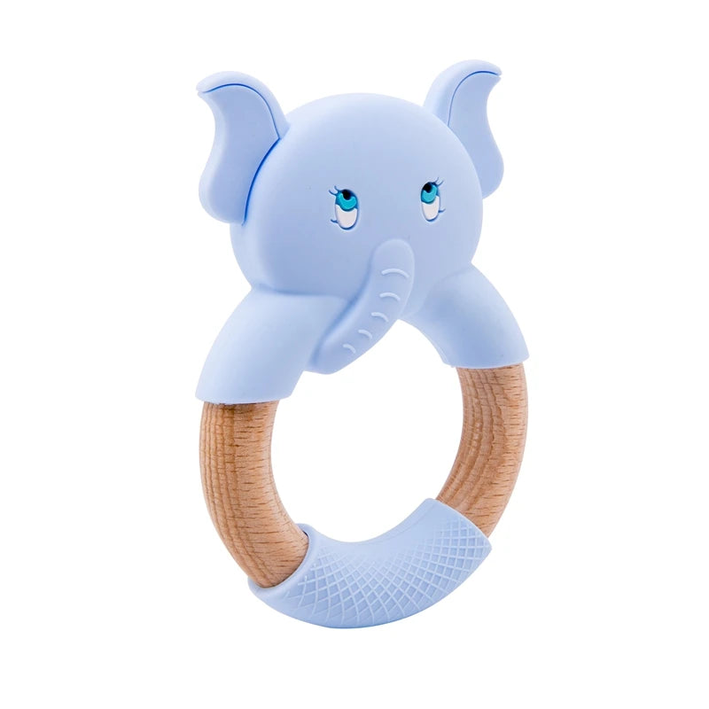 Baby Fox Wooden Teether – Safe & Natural Teething Ring