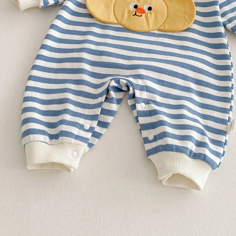 Barboteuse bébé printemps – Combinaison mignonne à motif abeille (0-2 ans)