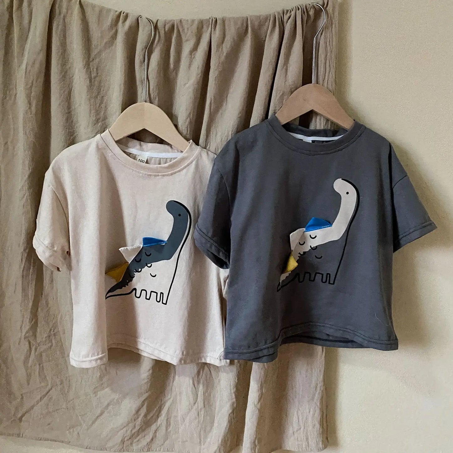 2-7 Jahre Kinderkleidung Jungen Dinosaurier T-Shirts Sommer Mädchen T-Shirt Baumwolle Jungen Halbarm Shirt