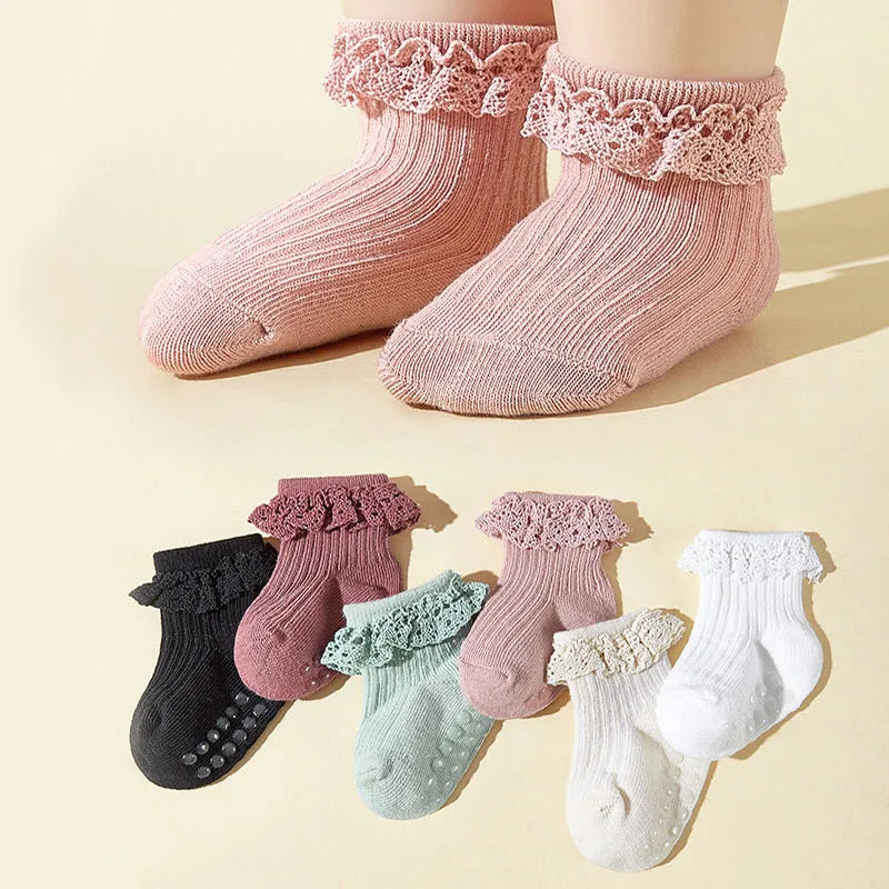 Lot de 6 paires de chaussettes d'automne pour bébé MILANCEL (6 couleurs)