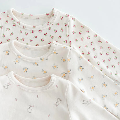 Pyjama en coton à imprimé floral pour enfant – Style coréen (bébé et tout-petit)