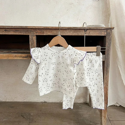 Pyjama bébé – Grenouillère à pois pour petites filles (1-3 ans)