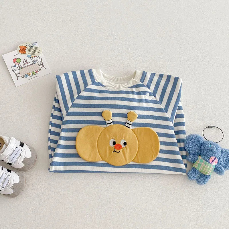 Barboteuse bébé printemps – Combinaison mignonne à motif abeille (0-2 ans)