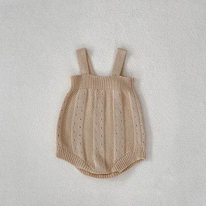 Ensemble de vêtements pour bébé fille avec broderie florale, pull en tricot beige et body