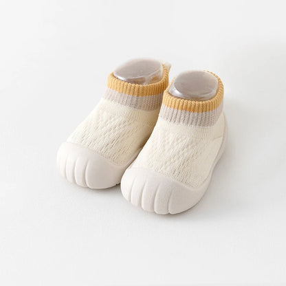 Baby-Bodenschuhe 0–3 Jahre – Rutschfeste Socken mit weicher Sohle für Säuglinge und Kleinkinder (Herbst/Winter)