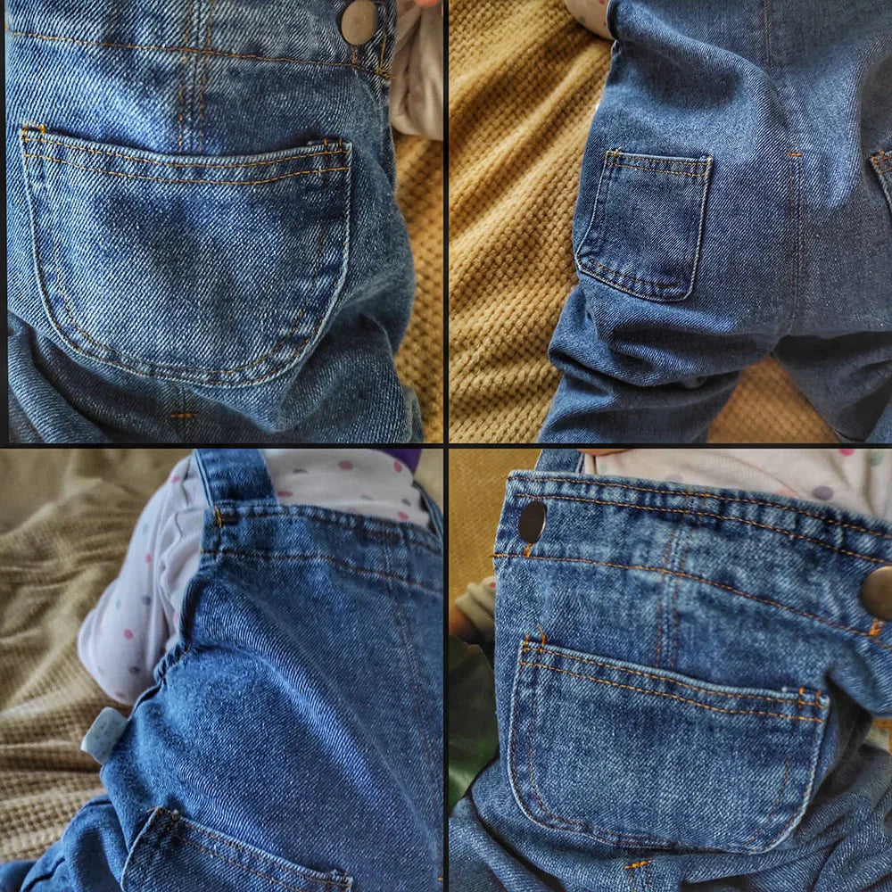 Neue Ankunft Kinder Kleidung Baby Mädchen Jungen Overalls Solide Kurze Stil Kleinkind Denim Overol Overalls