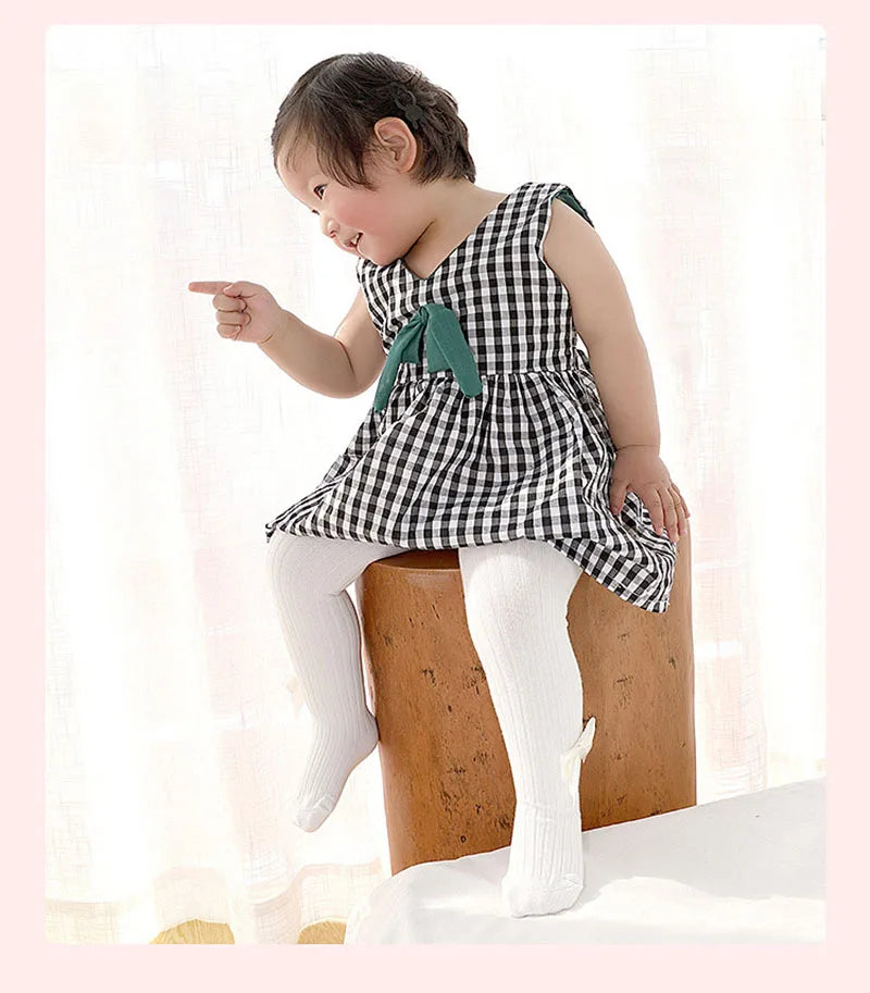 Autumn Kids Pantyhose – Cute Bow Leggings for Girls(0-12Y)