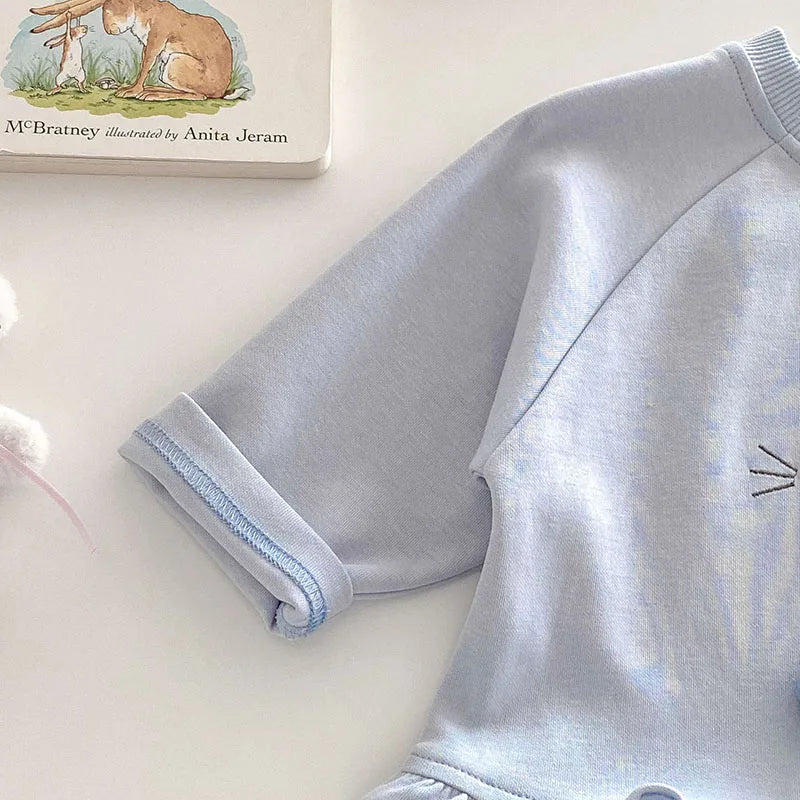 Frühlings-Kapuzenpullover für Kinder – Süßer Blumenhäschen-Pullover für (0–5 Jahre)