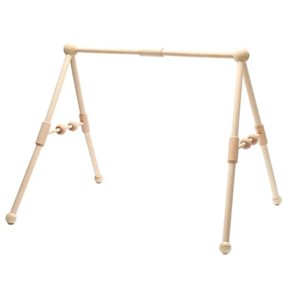 1 ensemble hochet et tapis de jeu en bois pour bébé - Mobile pliable et jouets sensoriels