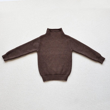 Herbst Neue Kinder Pullover Rollkragen Jungen Pullover Jungen Strickwaren Mädchen Basis