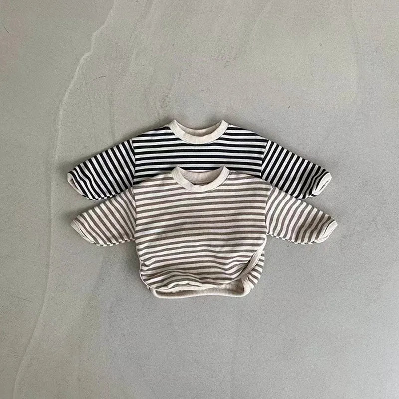 Autumn Baby Hoodie & Striped Sweatshirt for Boys and Girls – Toddler Tops