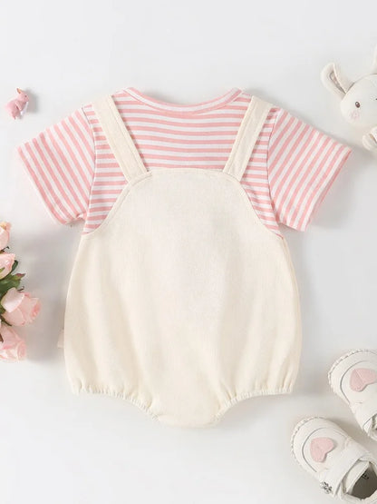 Summer Baby Animal Bodysuit – Cute O-Neck One-Piece for 0-2Y