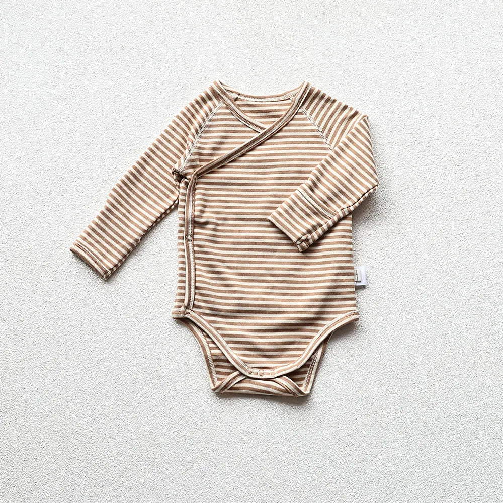 Body bébé – Body nouveau-né en coton à manches longues avec pantalon en option (1-2 ans)