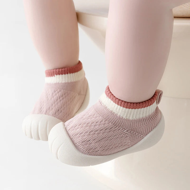 Chaussons bébé 0-3 ans – Chaussettes antidérapantes à semelles souples pour nourrissons et tout-petits (automne/hiver)