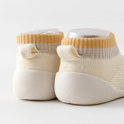 Chaussons bébé 0-3 ans – Chaussettes antidérapantes à semelles souples pour nourrissons et tout-petits (automne/hiver)