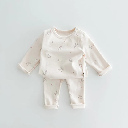 Pyjama en coton à imprimé floral pour enfant – Style coréen (bébé et tout-petit)