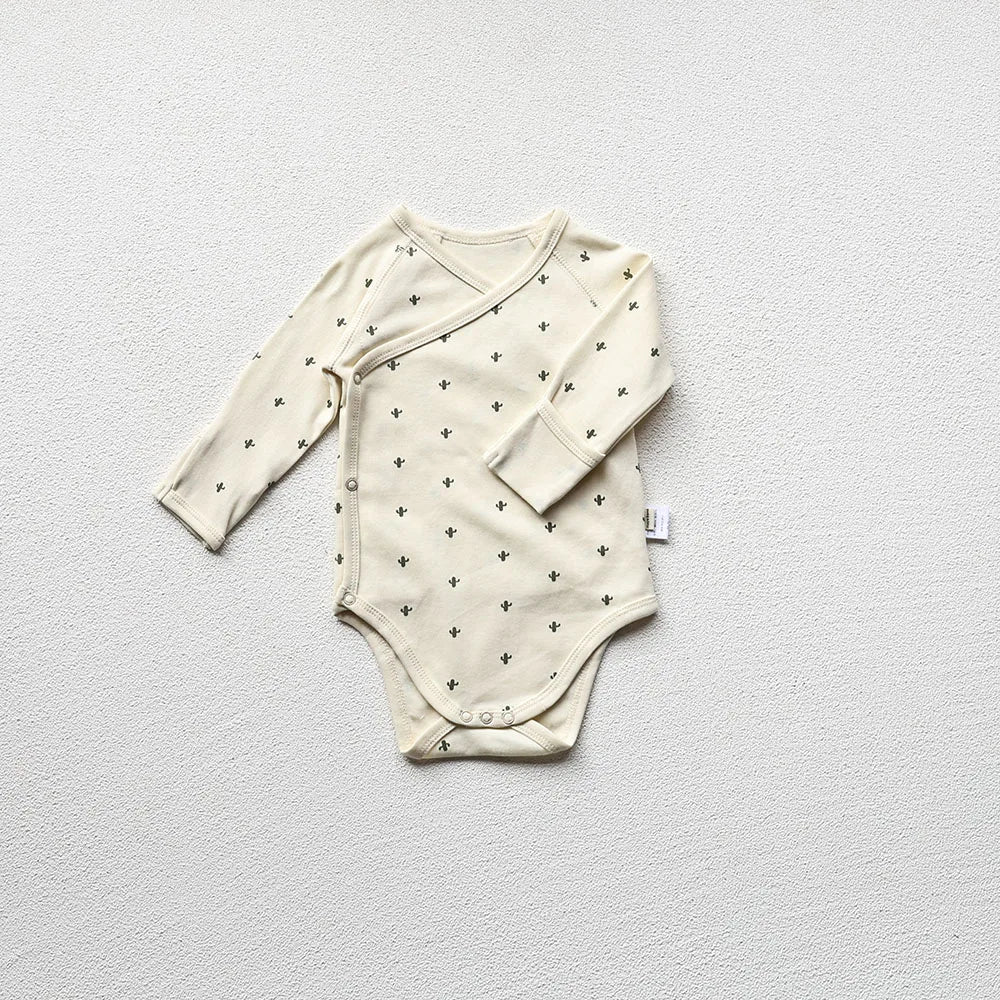 Body bébé – Body nouveau-né en coton à manches longues avec pantalon en option (1-2 ans)