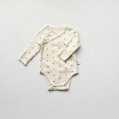 Body bébé – Body nouveau-né en coton à manches longues avec pantalon en option (1-2 ans)