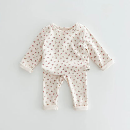 Pyjama en coton à imprimé floral pour enfant – Style coréen (bébé et tout-petit)