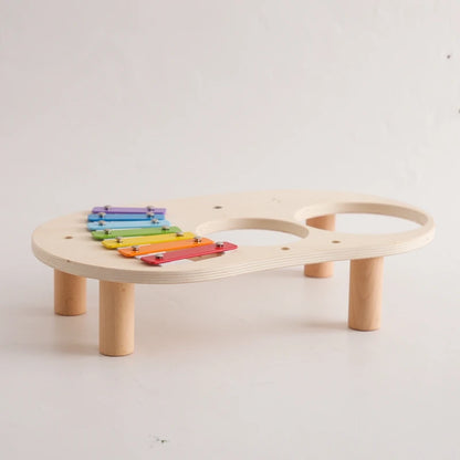 Montessori Wooden 5-Tone Xylophone – Multicolor Musical Toy for Kids