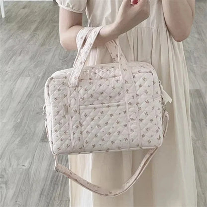 Embroidered Mom Bag Storage Bag Large Capacity Mommy Travel Bag Fashion Multi-functional Handbag Lightweight Diagonal