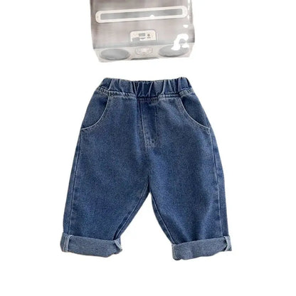 Pantalons pour bébés, jeans solides pour enfants, pantalons décontractés en denim pour garçons, pantalons doux pour filles, pantalons à la mode