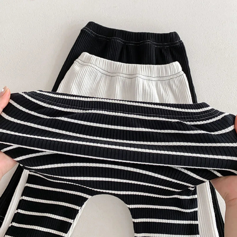 Herbstliche Babyhosen – Einfarbige große PP-Leggings für Kleinkinder im koreanischen Stil, Slim Fit-Hose aus Baumwolle für Kleinkinder (0–3 Jahre)