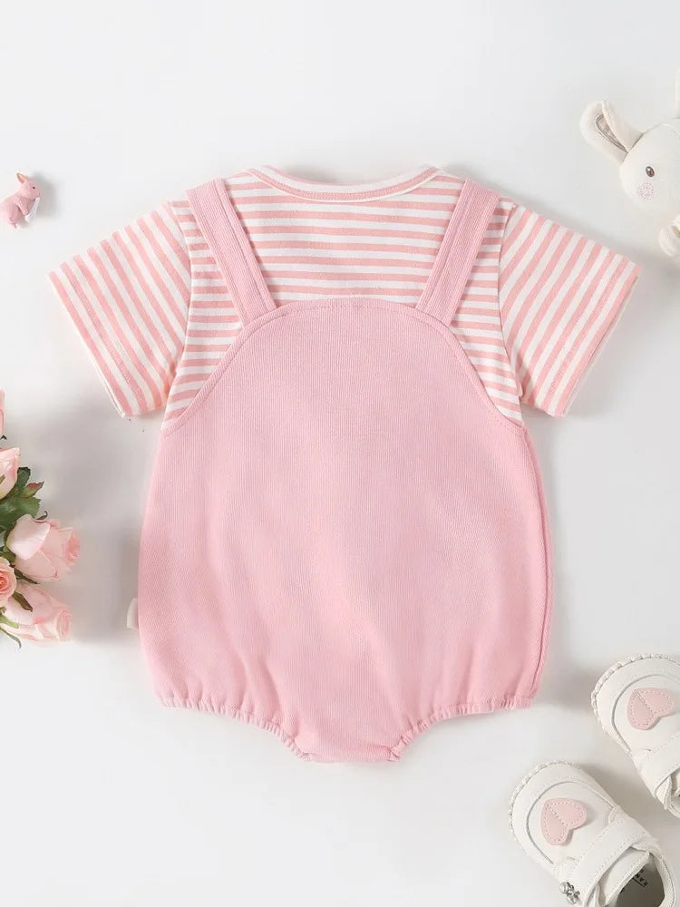 Sommer-Bodysuit für Babys mit Tiermotiv – Süßer Einteiler mit Rundhalsausschnitt für 0–2 Jahre