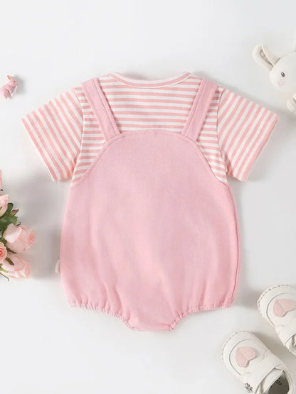 Body d'été pour bébé motif animal – Adorable combinaison à col rond pour 0 à 2 ans