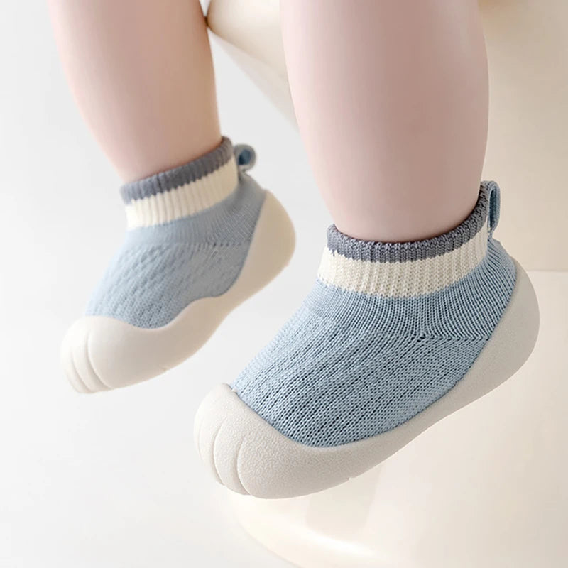 Chaussons bébé 0-3 ans – Chaussettes antidérapantes à semelles souples pour nourrissons et tout-petits (automne/hiver)