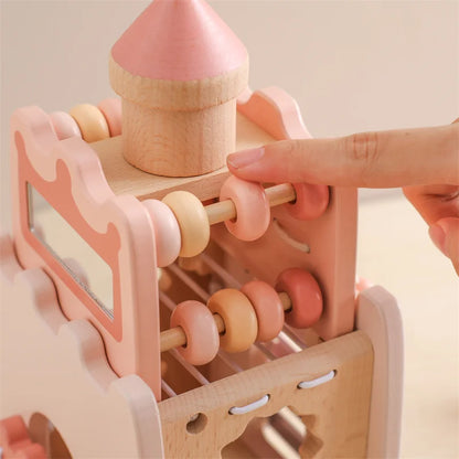 Baby-Holz-Montessori-Musikspielzeug – Pilz-Baustein-Puzzle für frühes Lernen