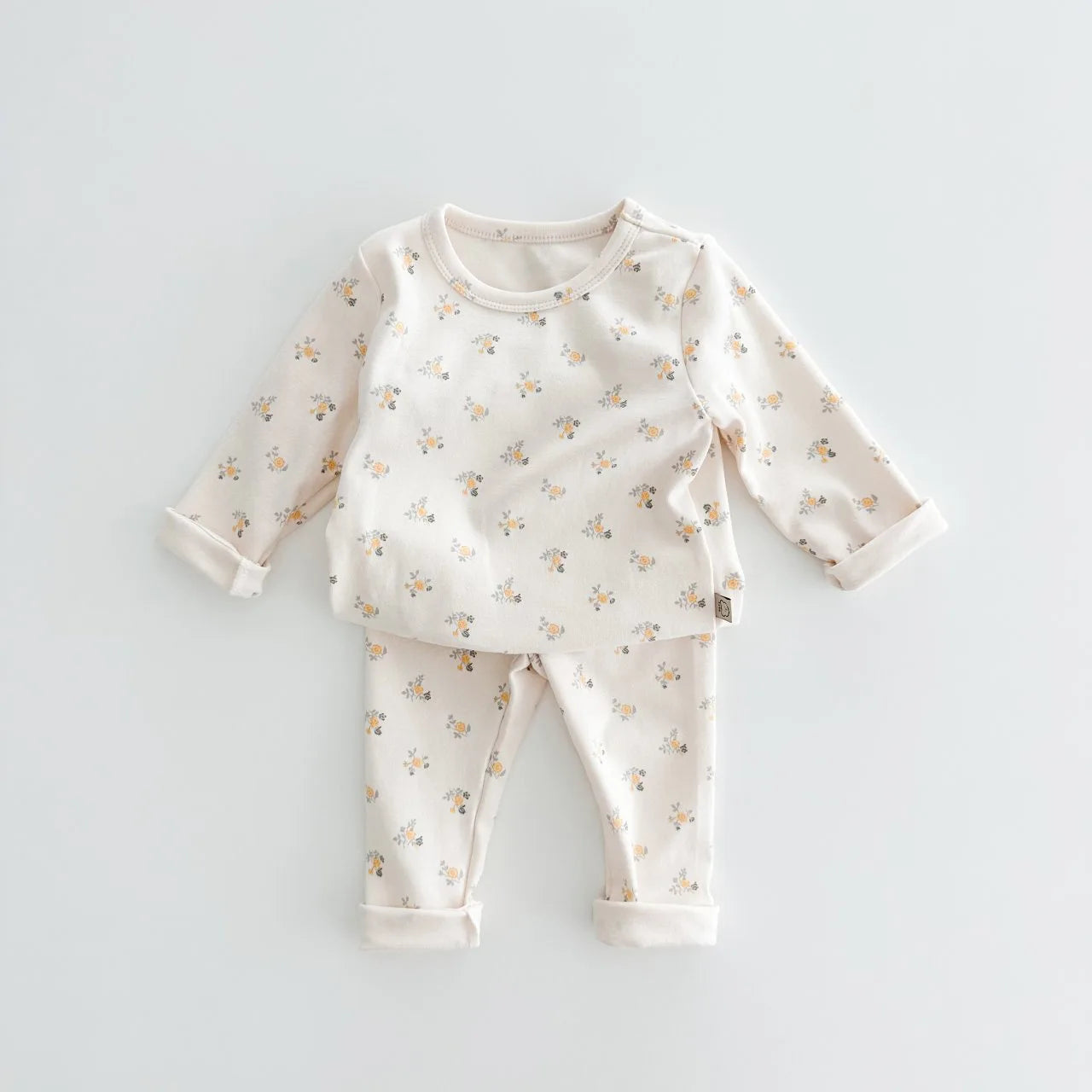 Pyjama-Set aus Baumwolle mit Blumenmuster für Kinder – Koreanischer Stil (Baby &amp; Kleinkind)