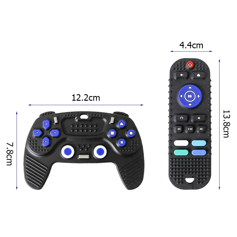 Anneau de dentition en silicone pour bébé – Machine de jeu télécommandée, jouet sensoriel pour enfants