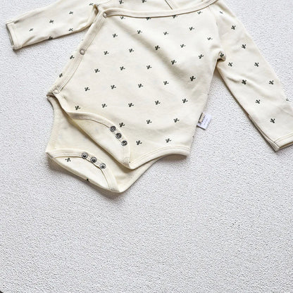 Body bébé – Body nouveau-né en coton à manches longues avec pantalon en option (1-2 ans)