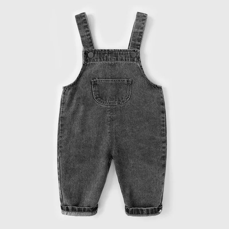 Nouveautés Vêtements pour enfants Salopettes pour bébés filles et garçons Style slip solide Combinaisons en jean pour tout-petits