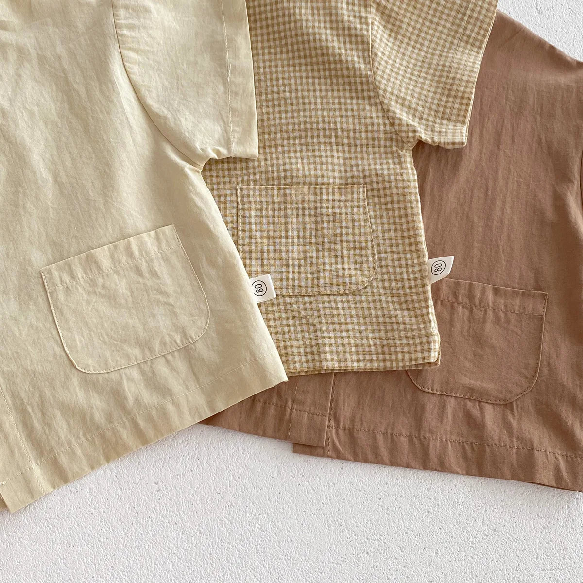 Ensemble de vêtements décontractés pour enfants : chemise à manches courtes et pantalon, ensemble 2 pièces pour garçons