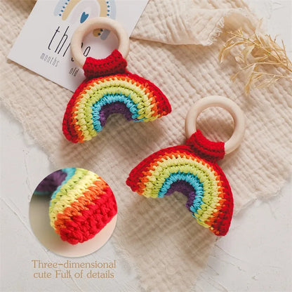 Lemon Rattle & Teether - Crochet Fruit Comfort & Newborn Gift