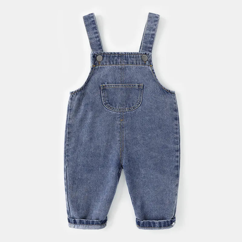 New Arrival Children Clothes Baby Girls Boys Overalls Solid Brief Style Toddler Denim Overol Jumpsuits