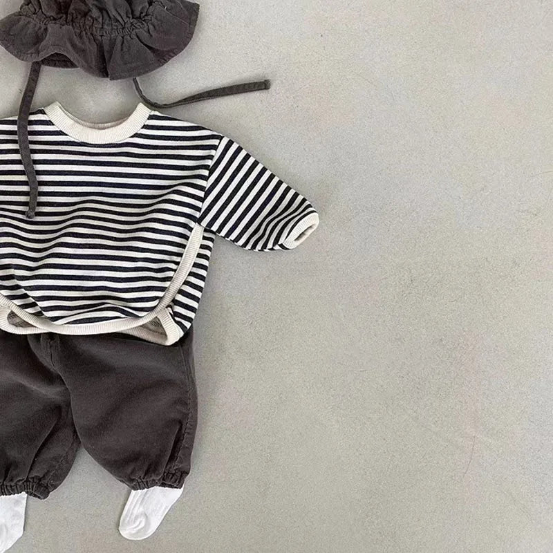 Autumn Baby Hoodie & Striped Sweatshirt for Boys and Girls – Toddler Tops