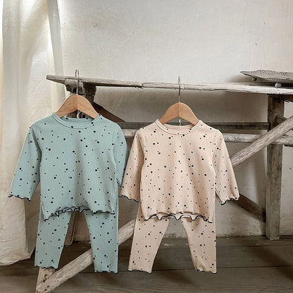 Pyjama bébé – Grenouillère à pois pour petites filles (1-3 ans)