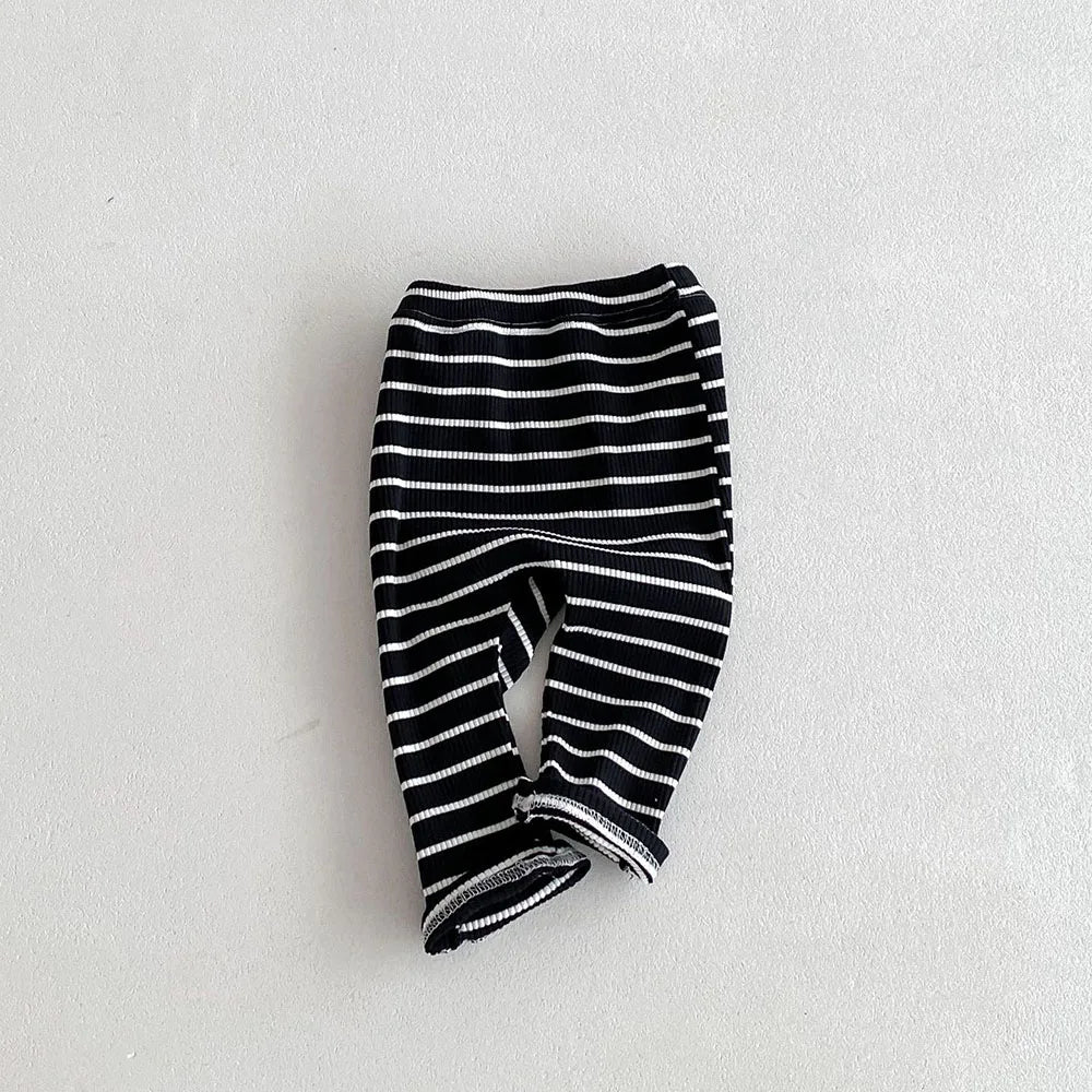 Herbstliche Babyhosen – Einfarbige große PP-Leggings für Kleinkinder im koreanischen Stil, Slim Fit-Hose aus Baumwolle für Kleinkinder (0–3 Jahre)