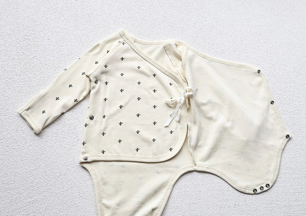 Body bébé – Body nouveau-né en coton à manches longues avec pantalon en option (1-2 ans)