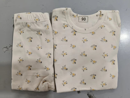 Pyjama en coton à imprimé floral pour enfant – Style coréen (bébé et tout-petit)