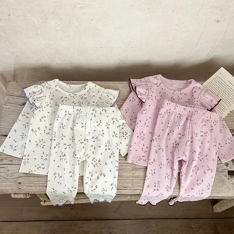 Pyjama bébé – Grenouillère à pois pour petites filles (1-3 ans)