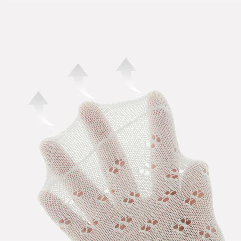 Lot de 4 paires de chaussettes ajourées en maille pour bébé fille – Collants d'été mi-mollet (bébé/enfant en bas âge)